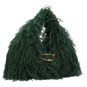 Gucci Soft Bit Fur Shoulder Bag Green